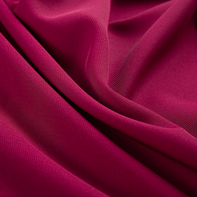 DS382 rood 272GSM Doffe, matte filament-keperstof, polyester vierzijdig stretchend, huidvriendelijk vallend, kreukvrij en slijtvast
