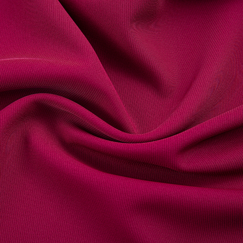 DS382 rood 272GSM Doffe, matte filament-keperstof, polyester vierzijdig stretchend, huidvriendelijk vallend, kreukvrij en slijtvast