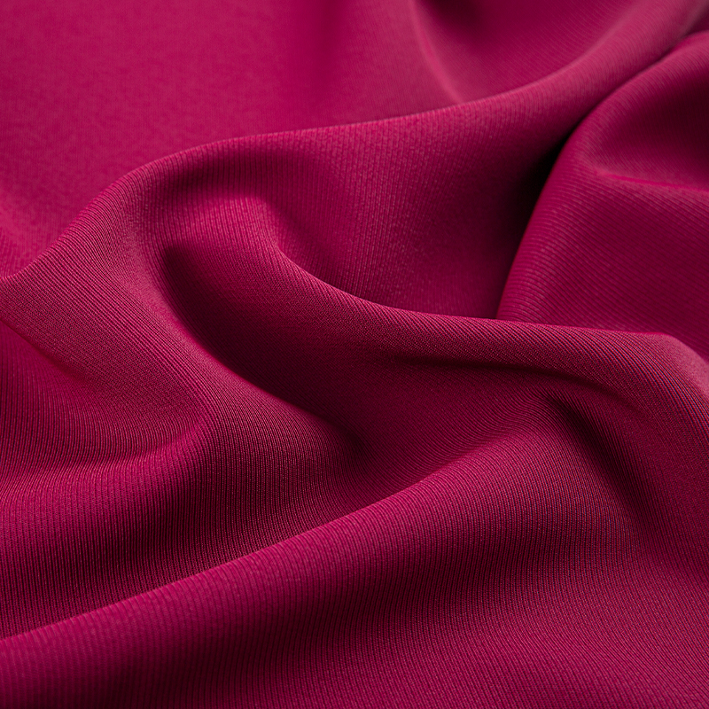 DS382 rood 272GSM Doffe, matte filament-keperstof, polyester vierzijdig stretchend, huidvriendelijk vallend, kreukvrij en slijtvast