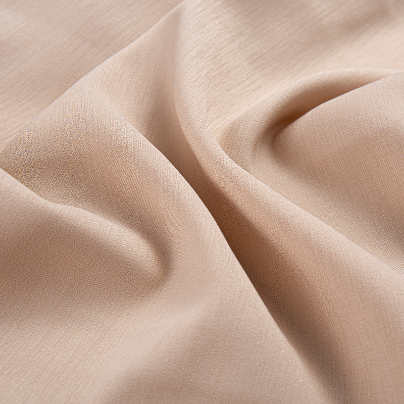 DS586 Gladde en ademende Doris 3/1 twill polyester lichtroze stof