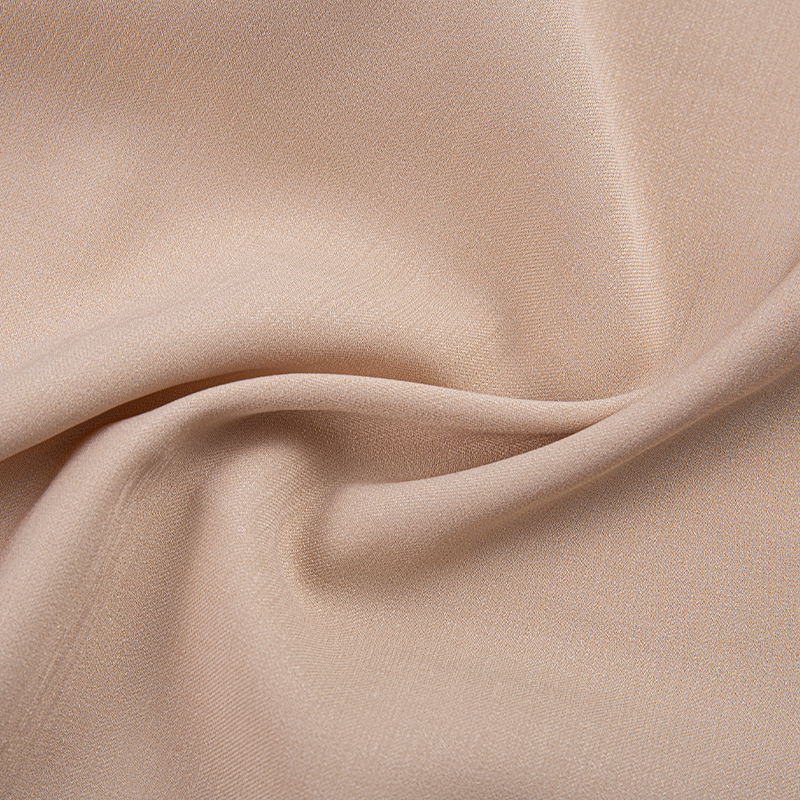 DS586 Gladde en ademende Doris 3/1 twill polyester lichtroze stof