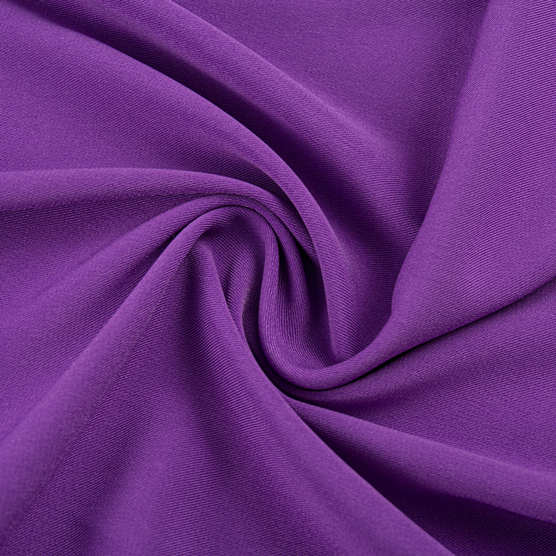 HY070 Paarse samengestelde zijden inslagstretch 2/2 twill kledingstof